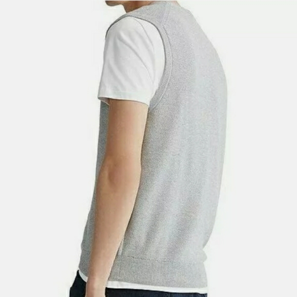 Polo Ralph Lauren Pima Cotton Vneck Sweater Vest - Picture 2 of 9